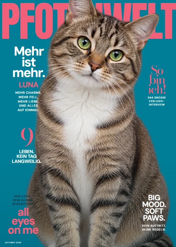 Pet magazine cover with your own photo